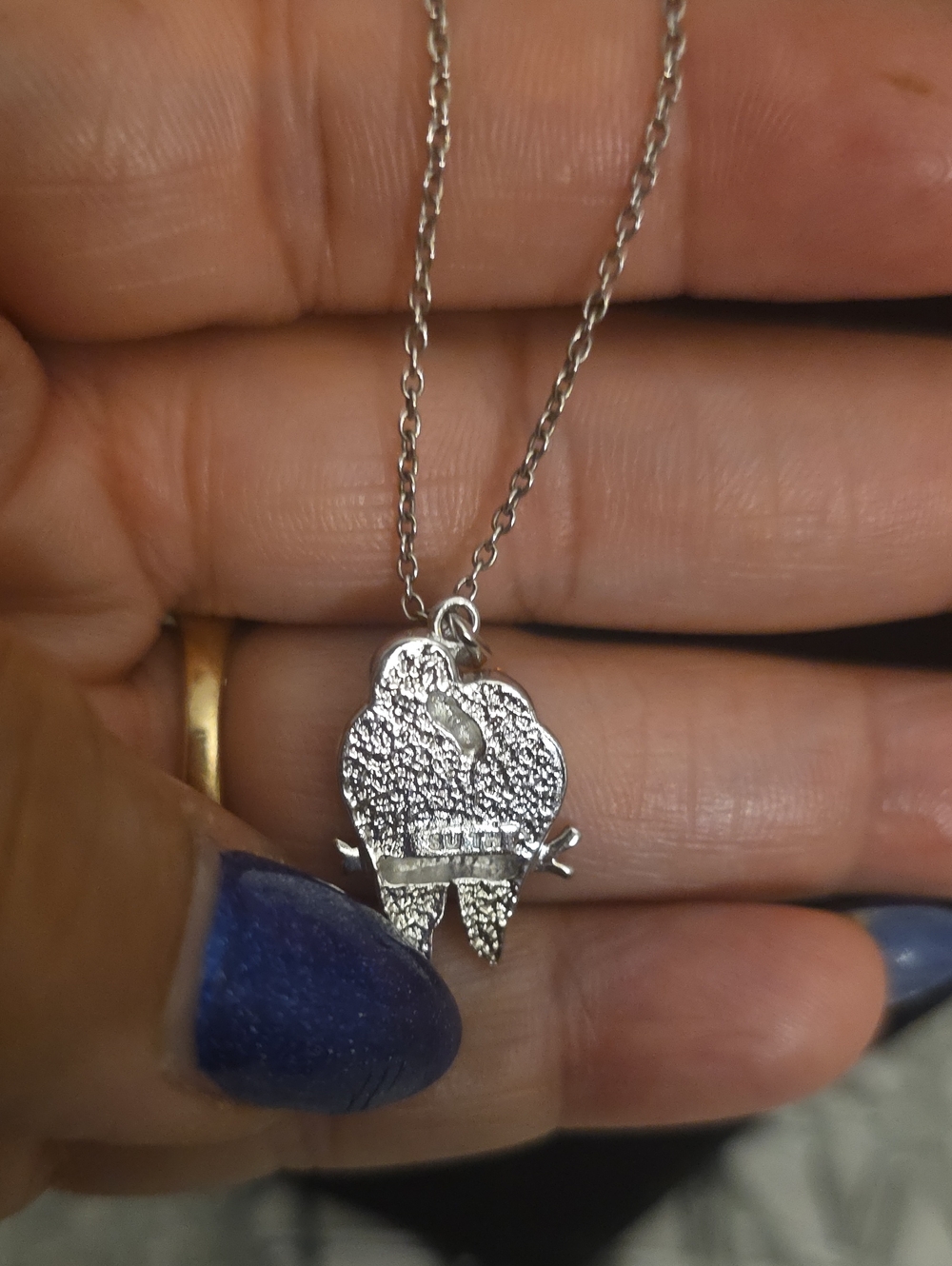 Silver Parrot Pendant Necklace - Pets Bird Jewelry